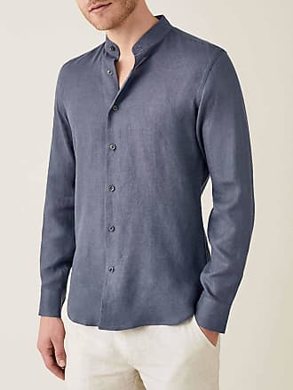 Luca Faloni Paynes Grey Versilia Linen Shirt