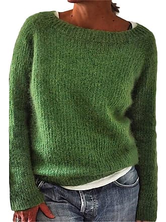 ORANDESIGNE Maglione Donna Invernale Elegante Scollo A V Pullover Leggero  Maglieria Maglietta Manica Lunga Felpa Maglia Grossa Maglioncino Uncinetto  Felpato Sweatshirt Knitted Sweater Bianco XS : : Moda