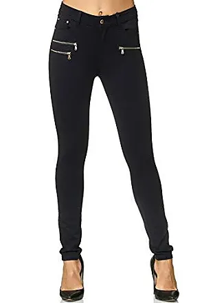 jeans-noirs-pas-cher-femmes Jegging Jeans noir avec poches arrières