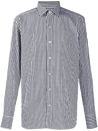 Tom Ford check slim-fit shirt - men - Cotton - 42 - Blue