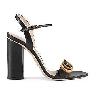 gucci leather sandal heel