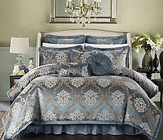 Chic Home 9 Piece Louisville Pinch Chevron Print Reversible Bed in a Bag  Comforter Set Sheets, Full, Aqua