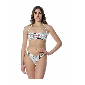 1% di sconto Top bikini in lycraDSquared² in Materiale sintetico di colore Bianco Donna Abbigliamento da spiaggia da Abbigliamento da spiaggia DSquared² 