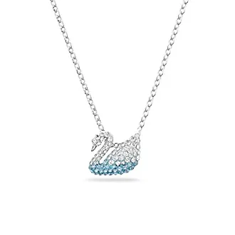 Collier et pendentif Swarovski Bijoux 5279425 - Acier Cristal Bleu Femme