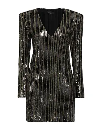 Noisy May - Shimmy Layer Frill Black Silver Lurex - Dress