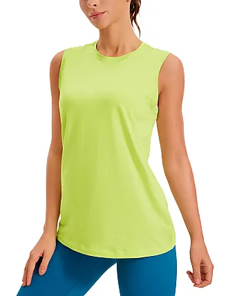  Butterluxe Womens Workout Racerback Tank Top High Neck  Athletic Camisole Tanks Running Sleeveless Tops Gym Shirts Borealis Green  XX-Small
