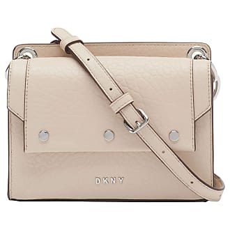 dkny leather shoulder bolsa