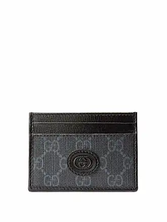 GUCCI Printed Monogrammed Coated-Canvas and Leather Billfold Wallet for Men