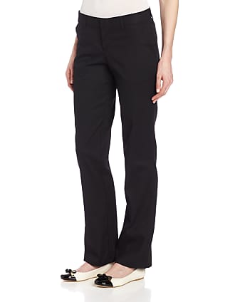 Dickies Womens Plus-Size Wrinkle Resistant Flat Front Twill Pant with Stain Finish Black 20W Unhemmed 