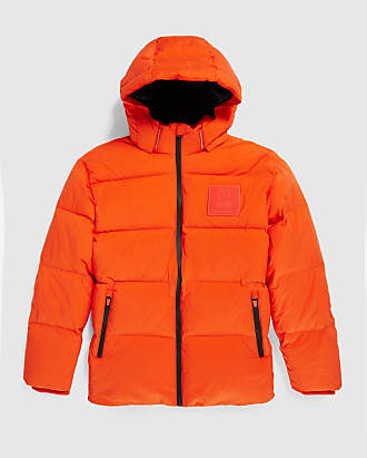 Design Michael Kors Men's Orange Hooded Bib Snorkel Parka Coat Jacket Size L