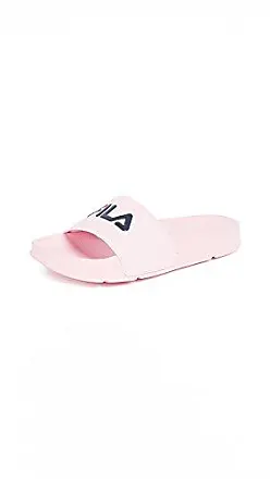 Fila womens drifter rose embroidered white slide on sale sandals