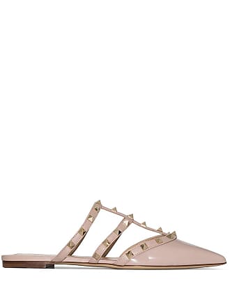 valentino rockstud mules flat