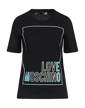 Love Moschino metalic box logo t-shirt dress in pink