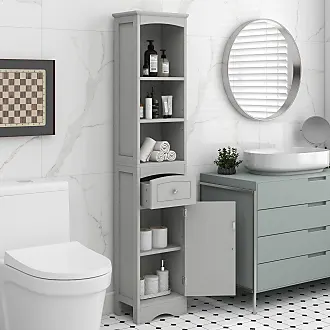 Merax 30 Bathroom Vanity Cabinet with Ceramic Sink Top Set, Two Pull in/Out  Drawers, Open Storage Shelf, Soft Closing Doors, Freestanding, Solid Wood  Frame & MDF Board, White - Yahoo Shopping