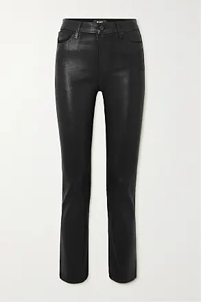 PAIGE cotton-blend Flared Trousers - Farfetch