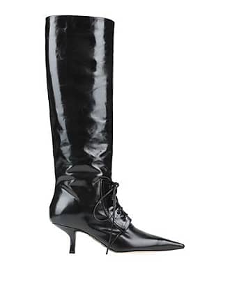 Botas Cesare Paciotti de Tejido sintético de color Negro Mujer Zapatos de Botas de Botas de caña alta 