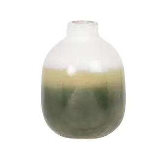 Vaso in vetro soffiato MANO 22cm h.25cm - AMBRA TRASPARENTE