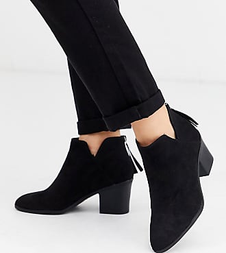 black shoe boots new look