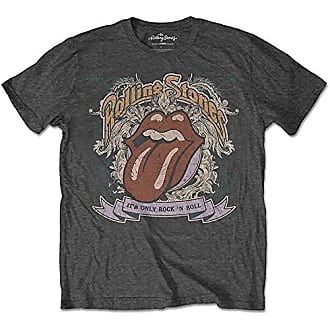 Marque  Rolling StonesRolling Stones The T Shirt Scratched Band Logo Nouveau Officiel Homme Gris 
