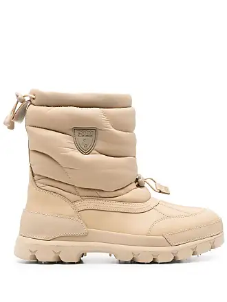 Polo Ralph Lauren logo-appliqué leather boots - Neutrals