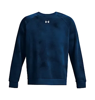 Under Armour Men's Rival Fleece Colorblock Hoodie, Indigo (404)/Tech Blue,  Small at  Men's Clothing store