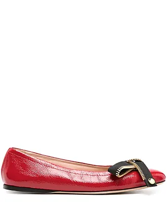 Ferragamo Vara bow-detail ballerina shoes - Red