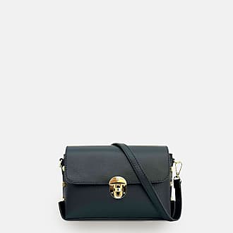 The Bloxsome Black Leather Crossbody Bag & Gold Chain Strap