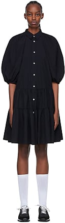 Comme Des Garçons Black Polyester Midi Dress