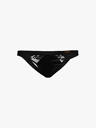 Out From Under Kiss Me Embroidered Mesh Thong