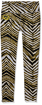 Zubaz Zebra Pant - Black/Gold Size: Extra Small