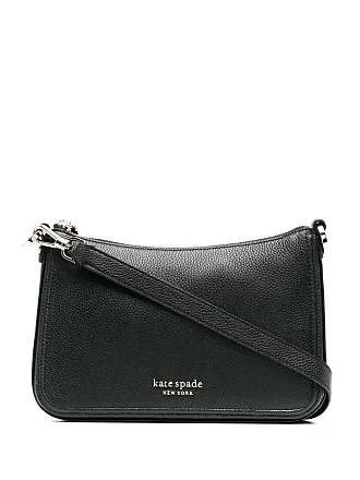 Kate Spade Leila Medium Flap Bag Crossbody Black Parchment Multi Mixed  Material