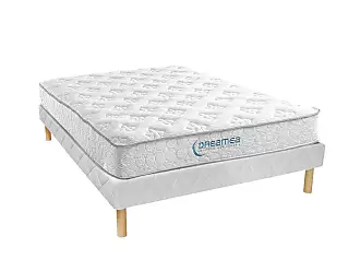 Set boxspring completo testata + base del letto con contenitore + materasso  + topper VERONE - grigio