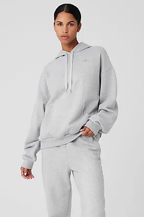Muse cropped ribbed brushed-jersey hoodie