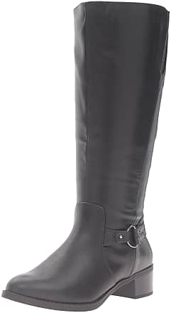 Easy Street Womens Grande Plus Harness Boot, Black, 6 M US