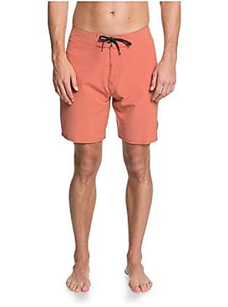 QUIKSILVER MENS SWIM SHORTS.MAPOOL SOLID RED SWIMMING SURF TRUNKS SWIMMERS 9W 