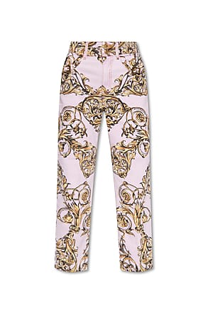 Versace Jeans Couture Jeans With Regalia Baroque Motif Womens Pink