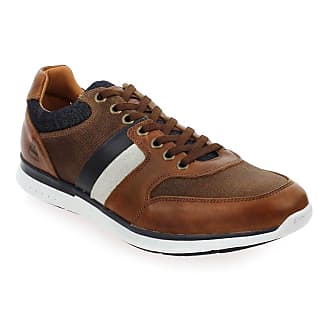 tennis cuir marron homme