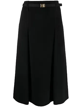 SAINT LAURENT Stretch-ponte midi skirt