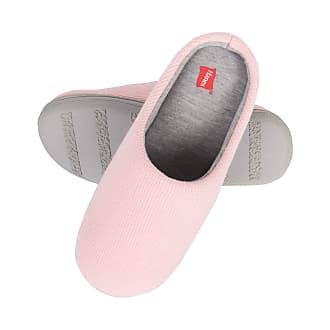 ladies pink mule slippers