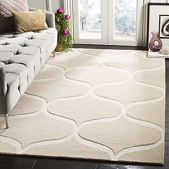 Safavieh Cambridge Collection 8 x 10 Light Beige/Ivory CAM730J Handmade Moroccan Ogee Premium Wool Area Rug