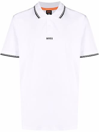 white boss polo shirt