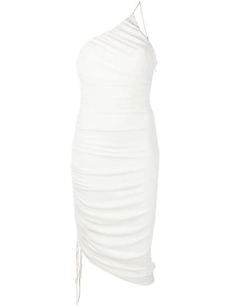 Cinq à Sept one-shoulder ruched dress - women - Elastane/Polyester/Viscose - 10 - White