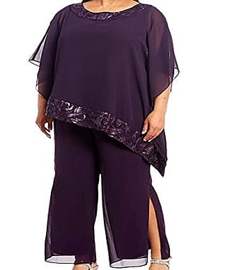 Le Bos Womens Plus Size Pantset, as Show, 18W