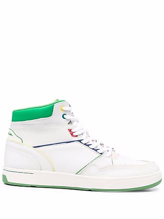 Paul Smith leather high-top trainers - men - Leather/Rubber/Fabric - 10 - White