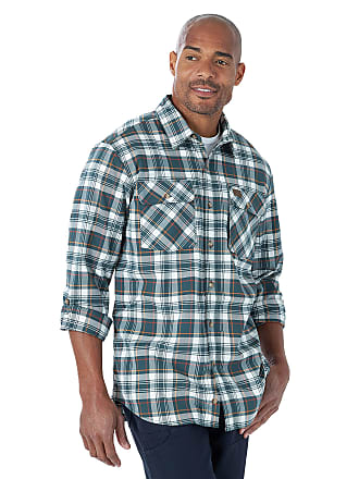 wrangler plaid work shirts