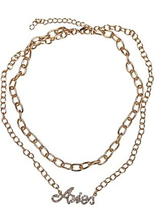 Visiter la boutique Urban ClassicsUrban Classics Collier unisexe Diamond Zodiac Golden Necklace Couleur pisces Taille unique 