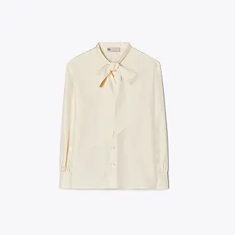 Cotton silk gazar tunic shirt - Tory Burch - Women