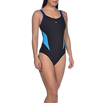 Maillot Une pièce Femme arena Women Sports Swimsuit Logo Stripes