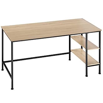 TecTake Table de Bureau avec étagère de Rangement et Poche en