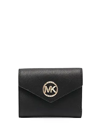  Michael Kors Jet Set Travel Large Saffiano Leather Trifold  Wallet (Black) : Clothing, Shoes & Jewelry
